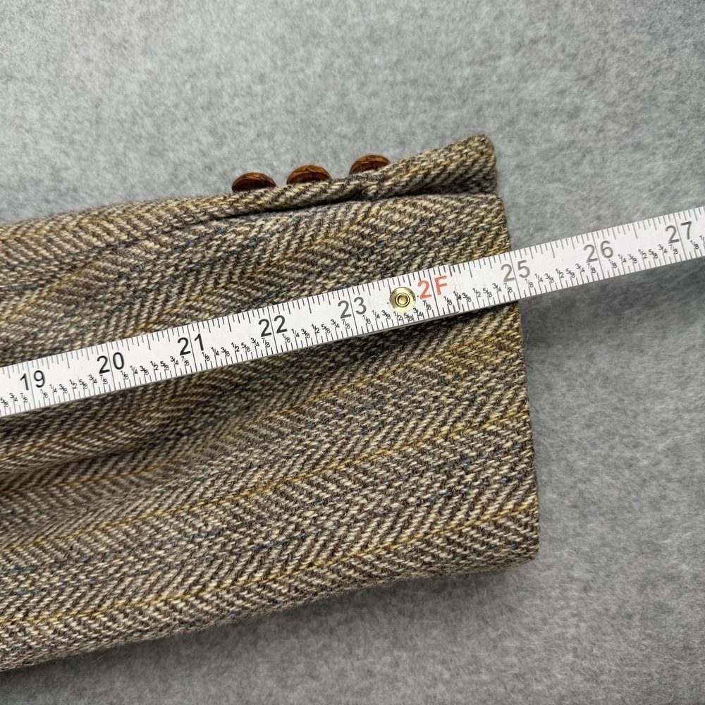 Vintage Ballymoore Harris Tweed Herringbone Wool Blazer Sport Coat 44R USA NOTE - Picture 7 of 12